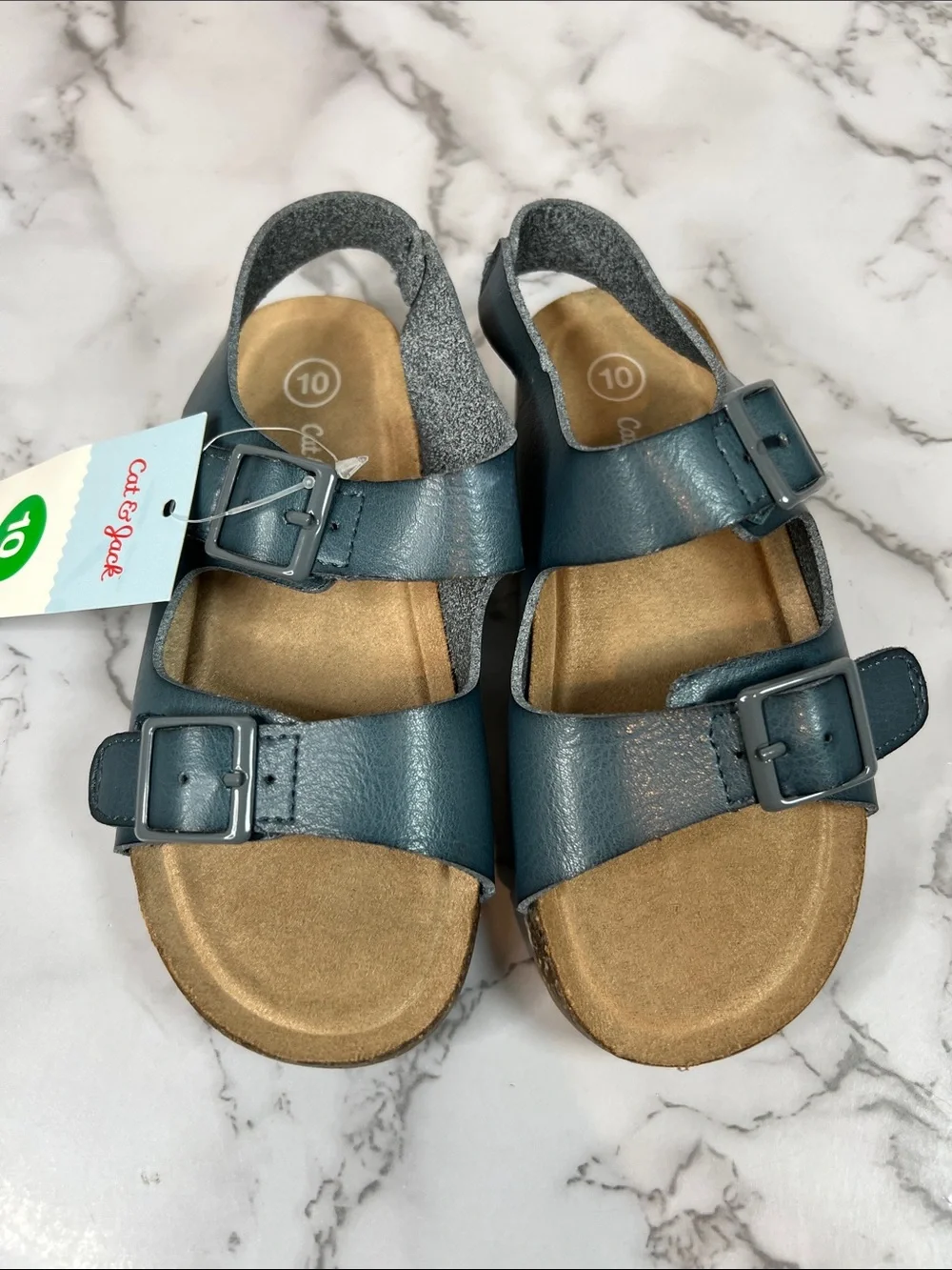 Cat & Jack Teal Buckle Strap Kids Sandals Various Sizes